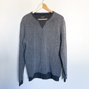 Goodlife Reverso Fleece Sweatshirt Mens Large Charcoal Gray Fuzzy Raglan USA